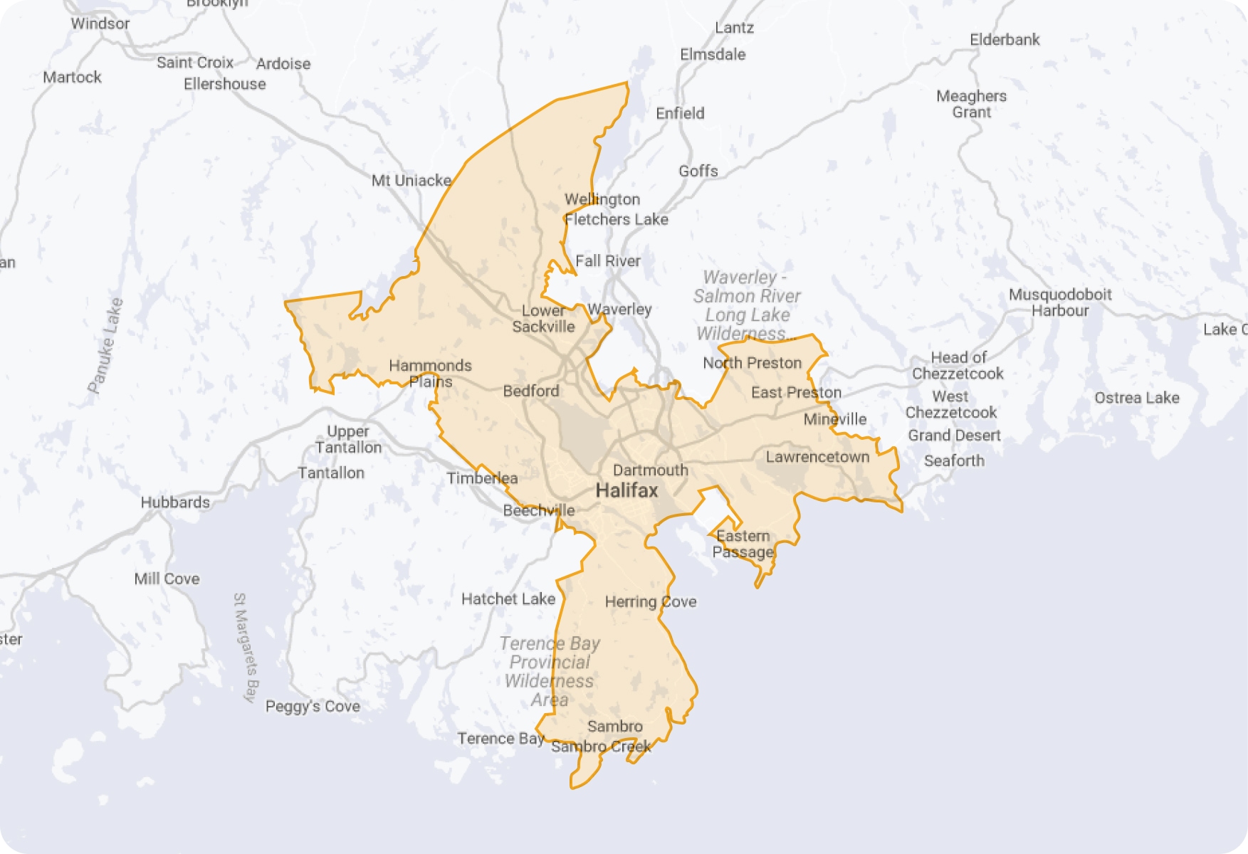 Map of Halifax
